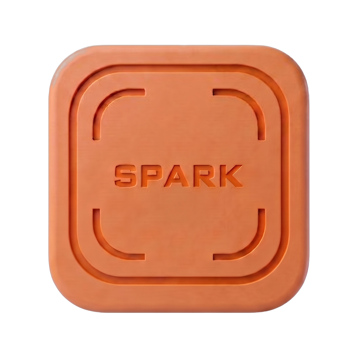 The Spark key — hold your phone against it to unlock your apps